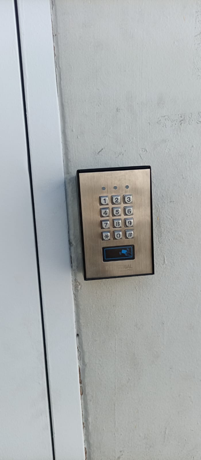 Teclado de acceso de cerca