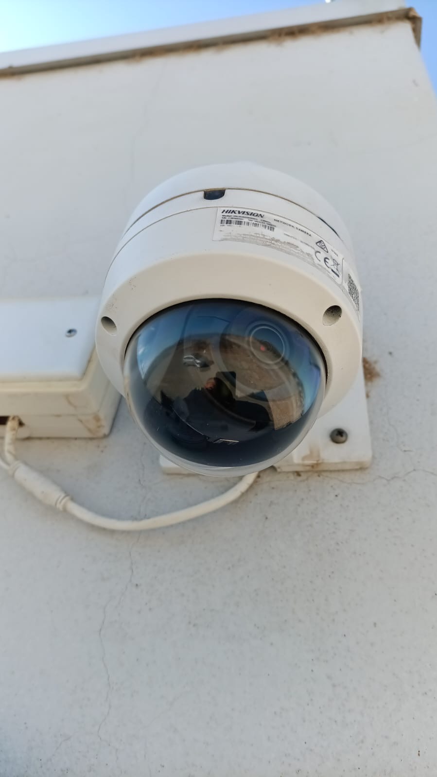 Cámara domo instalada